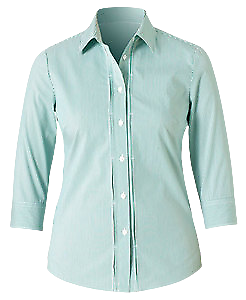 NNT Mens Stretch Cotton Blend Stripe 3/4 Sleeve Tuck Long Sleeve Shirt CAT4Q0-Collins Clothing Co