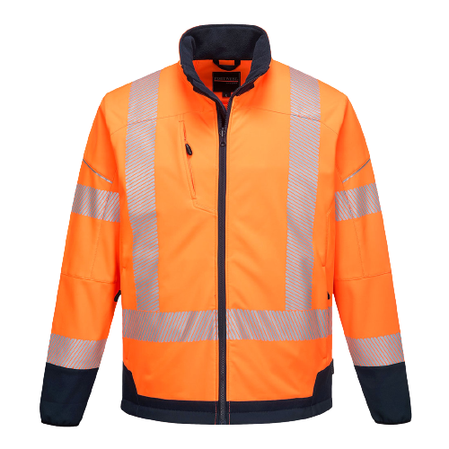 Portwest PW3 Hi-Vis Contrast Softshell (3L) 2 Tone Reflective Work Safety T404-Collins Clothing Co