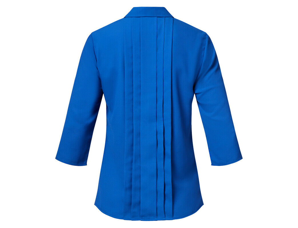 NNT Womens 3/4 Sleeve Pleat Detail Formal Blouse Classic Fit Business CATUDK-Collins Clothing Co