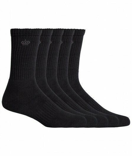 KingGee Crew Cotton Work Socks 5 Pack Padded Footbed Workwear K09035-Collins Clothing Co