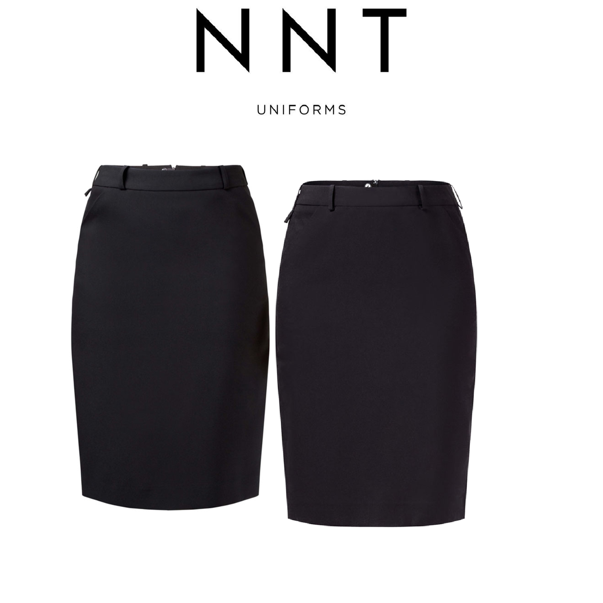 NNT Womens Helix Dry Poly Pleat Skirt Waist Band Detail Zip Business CAT2NJ