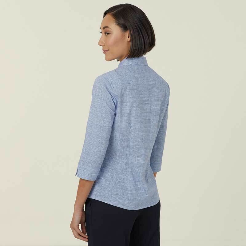 NNT Womens Avignon Formal Abstract Print 3/4 Sleeve Business Shirts CATUKX-Collins Clothing Co