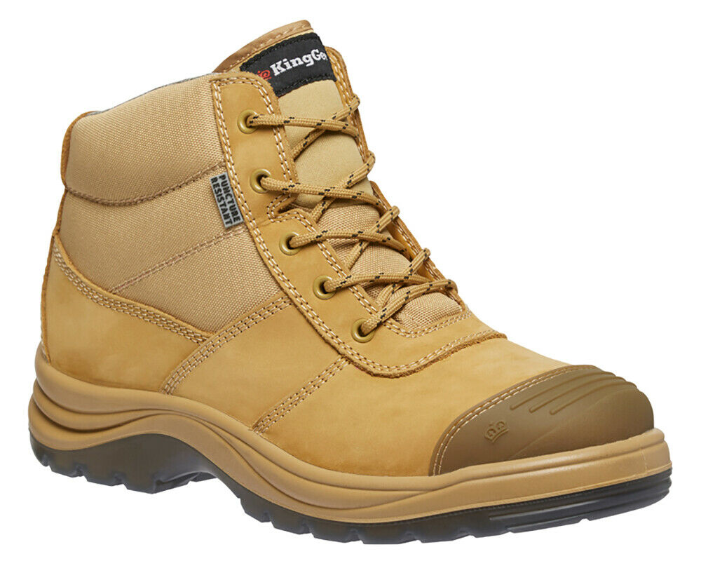 KingGee Mens Tradie Puncture Resistant Work Safety Toe Boots Breathable K27125