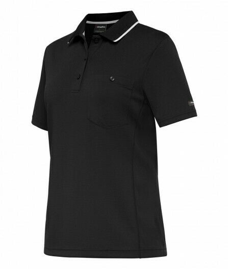 KingGee WorkCool Womens Spliced Polo S/S Shirt Comfort Work Hyperfreeze K44740-Collins Clothing Co