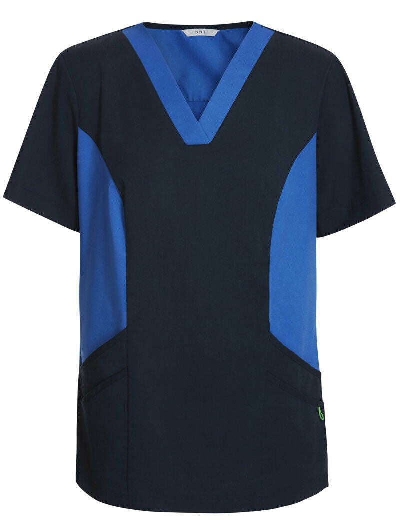 NNT Womens V-Neck Contrast Scrub Top Nurse Work Comfortable Uniform CATU5B-Collins Clothing Co
