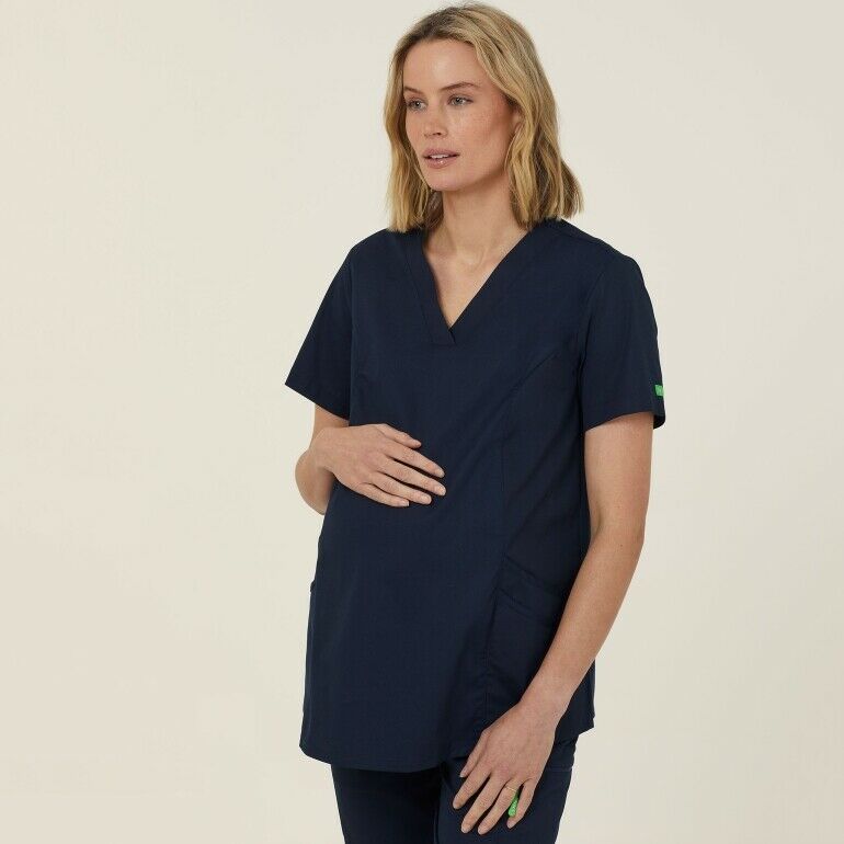 NNT Uniform Womens Next Gen Anti Bacterial Maternity Scrub Top V Neck CATULJ-Collins Clothing Co