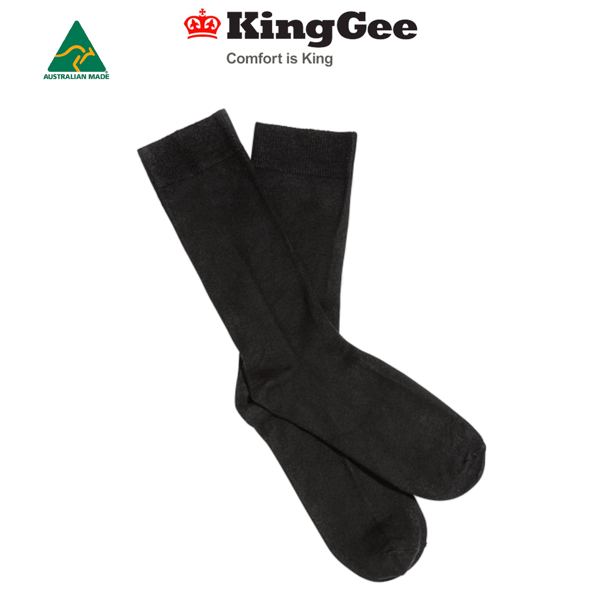 KingGee Mens Bamboo Corporate Sock Breathable Comfortable Workwear K09275