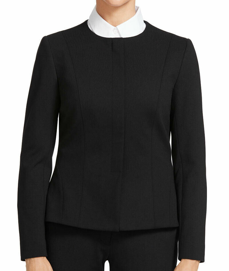 NNT Womens Formal Ponte Jacket Collarless Concealed t Zip  Business Coat CAT1E3-Collins Clothing Co