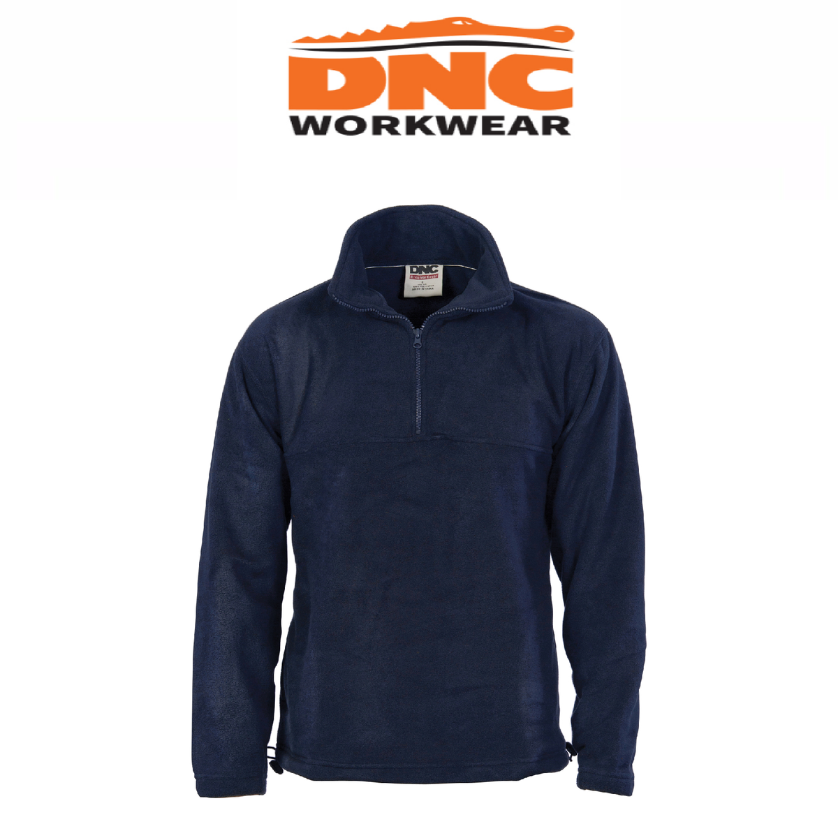 DNC Workwear Unisex Half Zip Polar Fleece Work Warm Winter Comfort