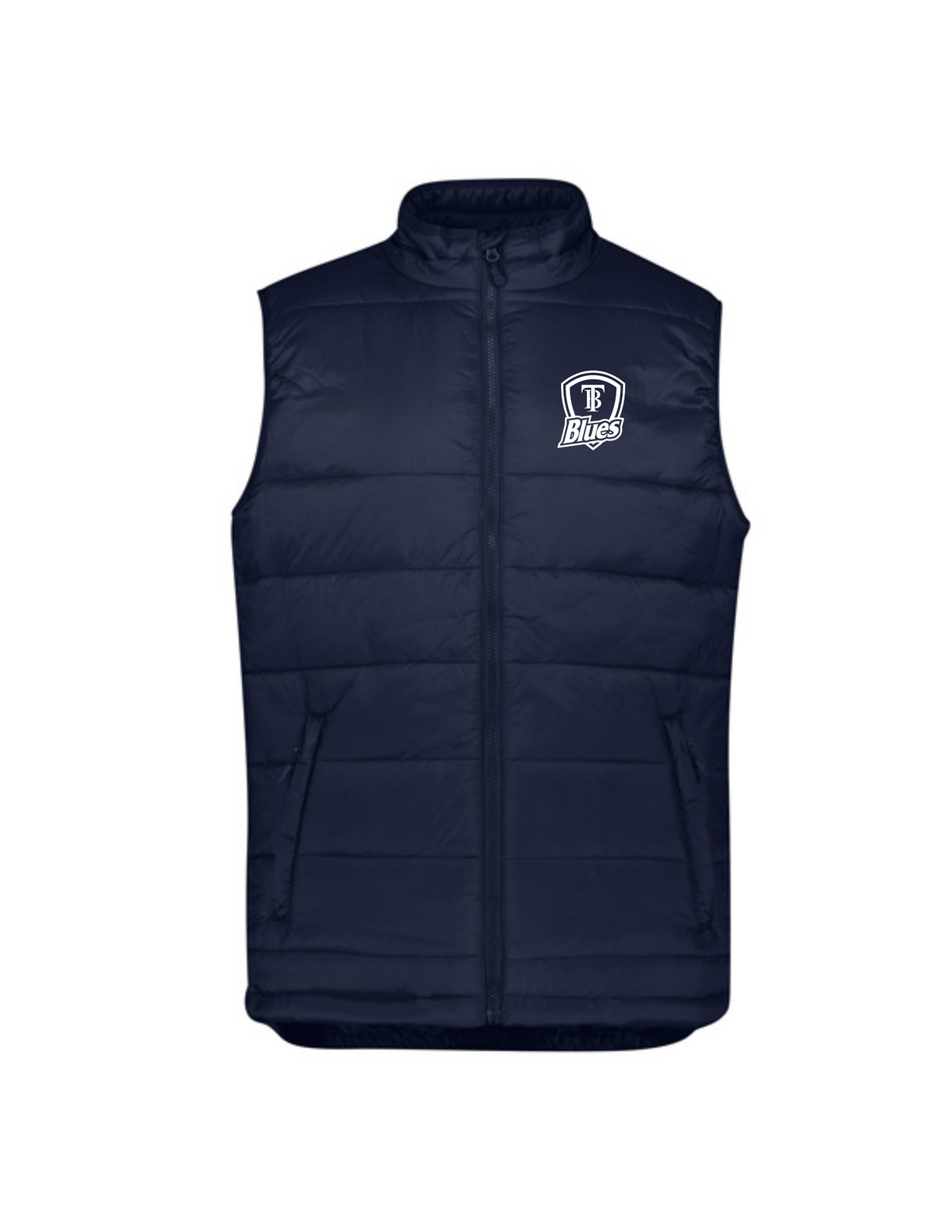 Tumby Bay Blues Alpine Mens Puffer Vest Logo Embroidered Navy J211M-Collins Clothing Co