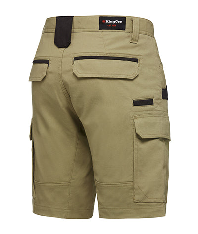KingGee Mens Tradies Stretch Cargo Shorts Tough Work Safety Utility Comfy K69870-Collins Clothing Co