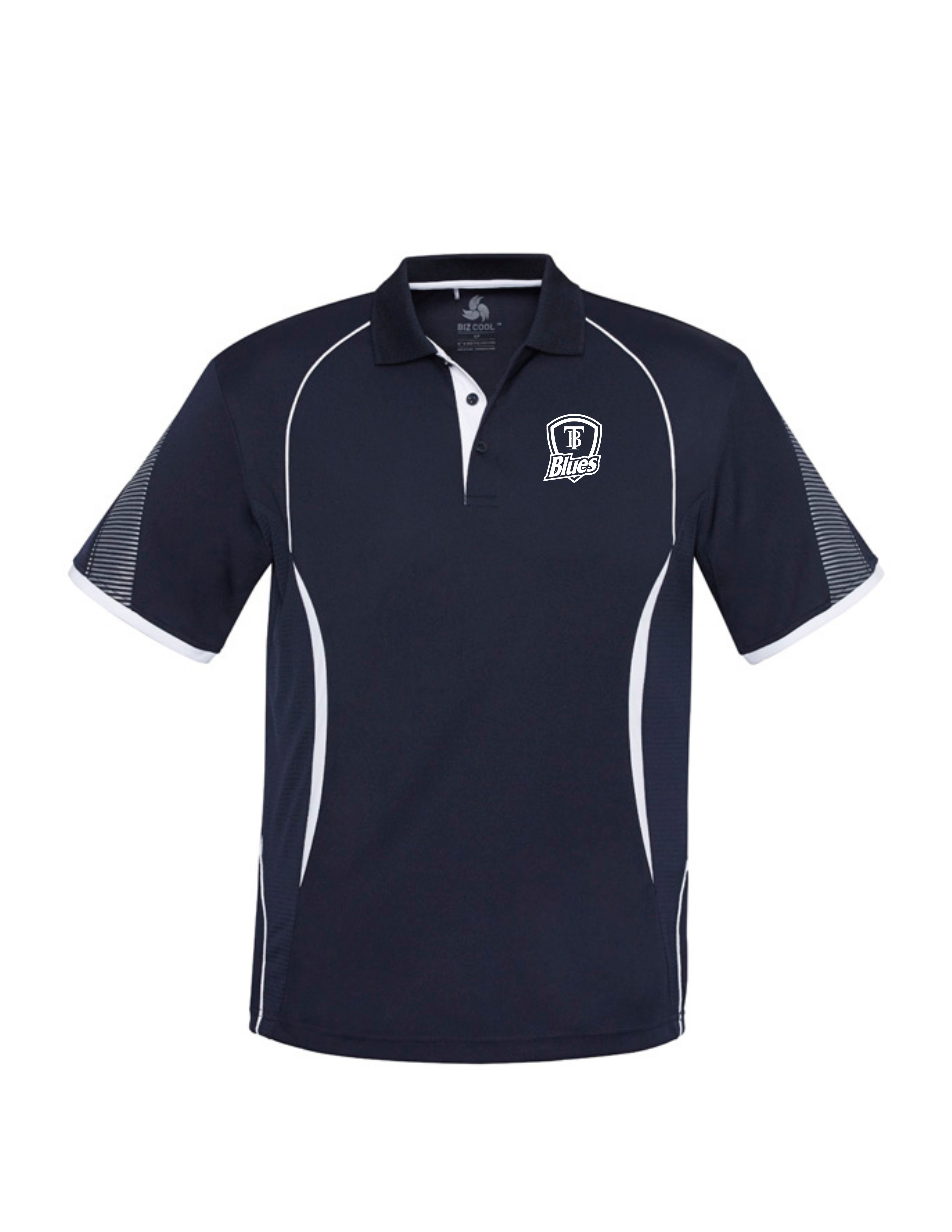 Tumby Bay Blues Kids Razor Polo Shirt Logo Embroidered Navy P405KS-Collins Clothing Co