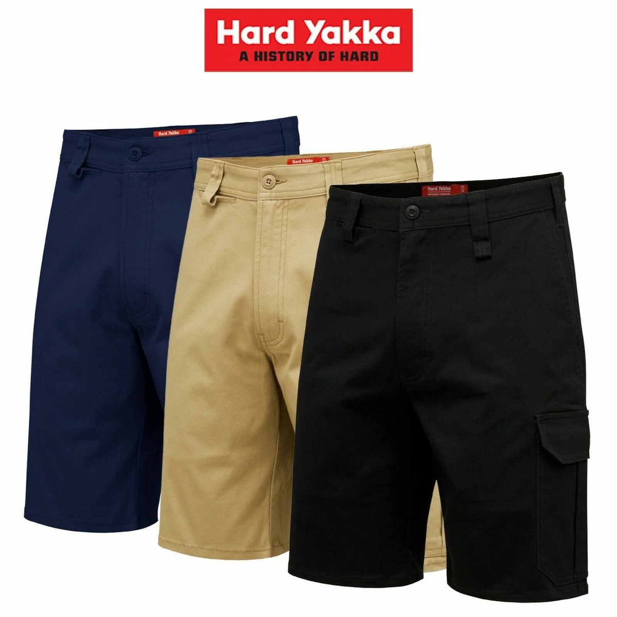 Hard Yakka Core Work Aussie Tough Stretch Cargo Shorts Y05067
