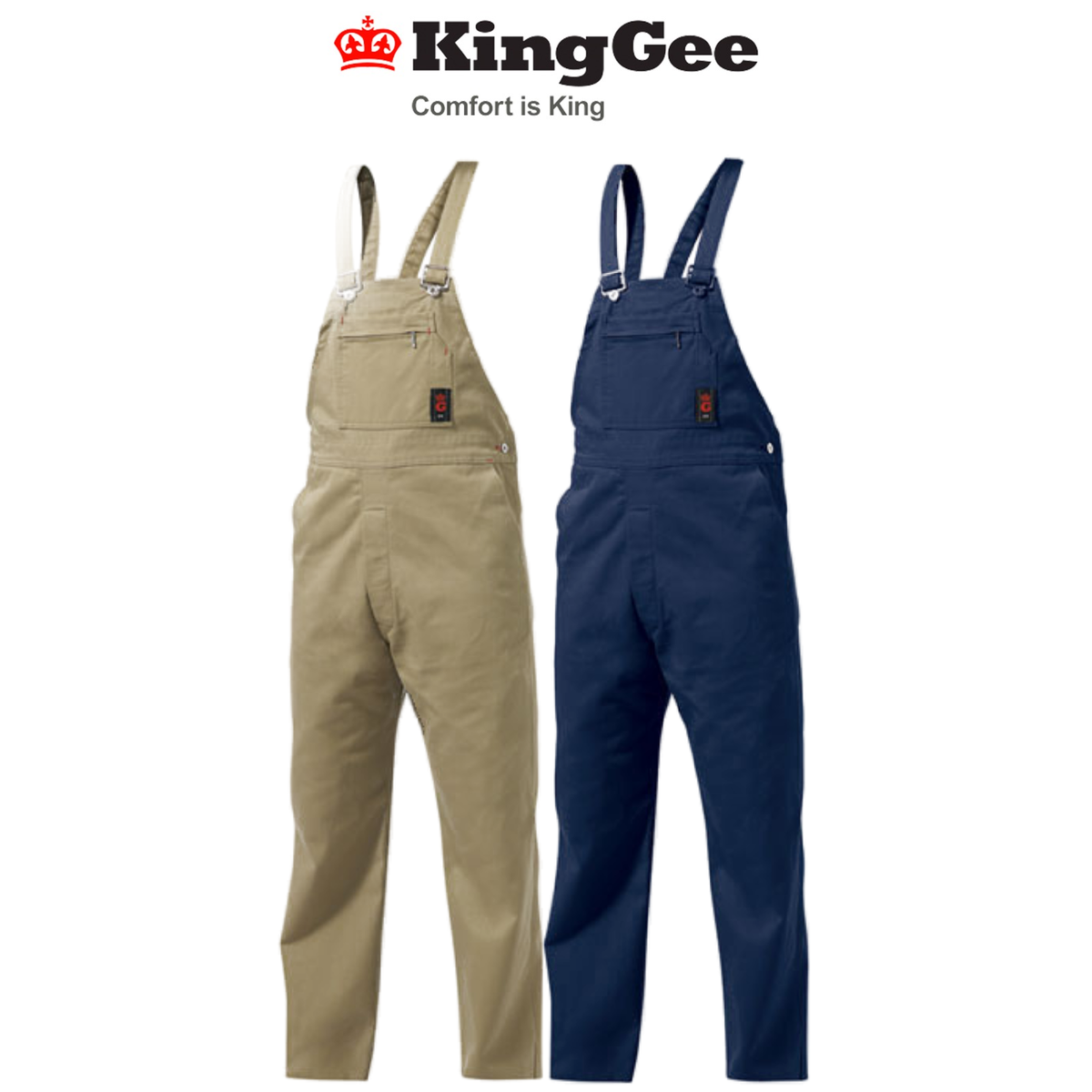 KingGee Bib and Brace Drill Overall Classic Adjustable Strap Work K02010